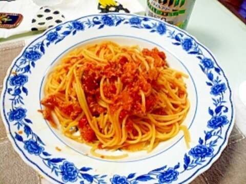 カニのトマトスパゲティ